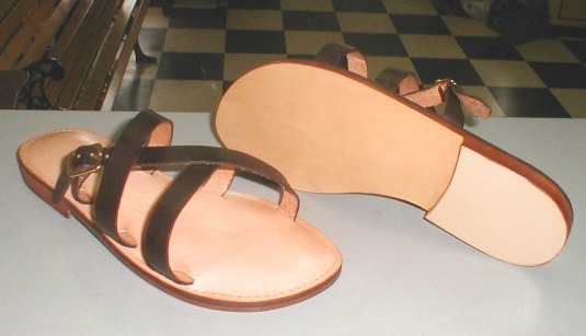 Roman Sandal — hand-crafted sandal by Larry Schupbach, Village Shoe Service