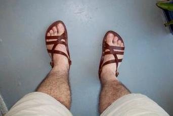 Mike — hand-crafted sandal by Larry Schupbach, Village Shoe Service